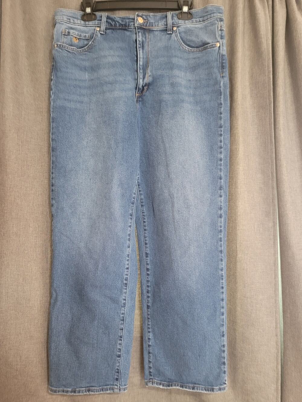 Gloria Vanderbilt Blue Denim Straight Leg Jeans Size 16